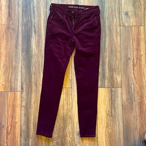Purple American eagle corduroy
